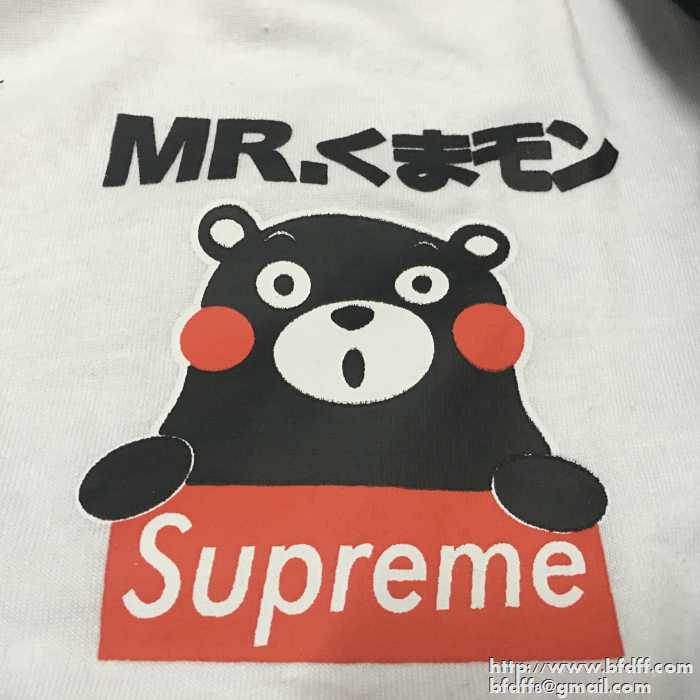 2017強い魅力を感じるSUPREMEシュプリーム半袖Tシャツコピー男女兼用2色可選可愛いくまモンロゴ付き