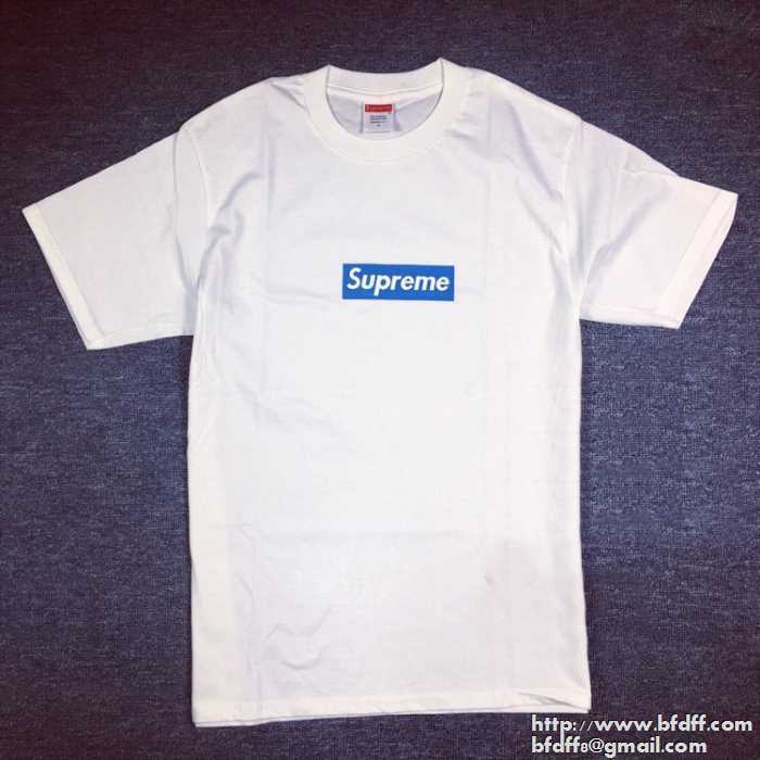 2017存在感のあるシュプリームSUPREMEBox logo tee box半袖tシャツ偽物 男女兼用ホワイトｔシャツ