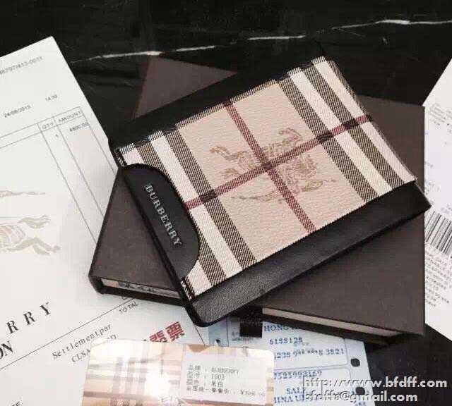 2017秋冬物 バーバリーhipfoldメンズ財布コピー burberry 肌触りの気持ちい 二つ折り財布 3色可選