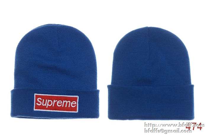 デザイン性の高い 2017秋冬物 supreme シュプリーム ニット帽 偽物 ブルー