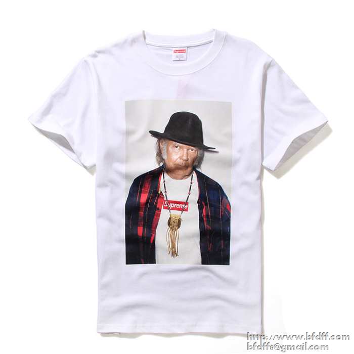 お買い得品2017春夏物SUPREME シュプリームneil young tee 偽物半袖tシャツ 2色可選