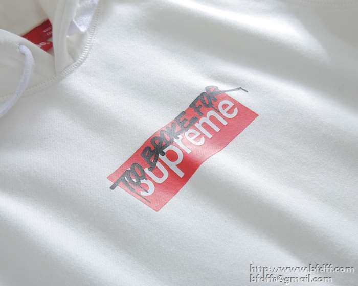 激安大特価得価2017秋冬SUPREMEシュプリームパーカー偽物【Box logo hooded sweatshirt】ホワイトボックスロゴフード付きジャケット