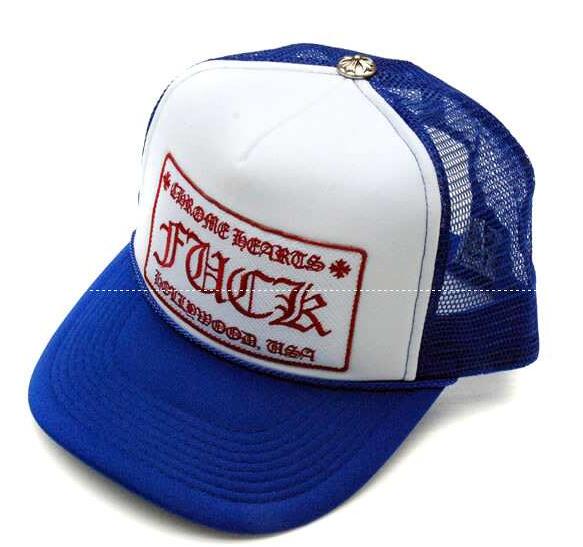 超激得高品質Chrome heartsクロムハーツコピー【trucker cap/トラッカーキャップ】キャップfuckパッチクロスボール付メッシュ帽子