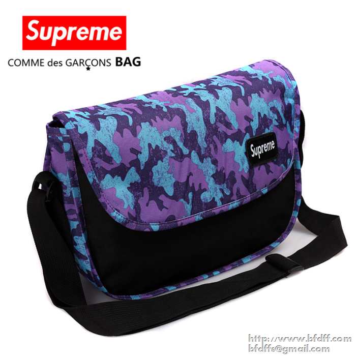 上質シュプリームショルダーバッグカモフラージュナイロンフラップSUPREME box logo 多色可選