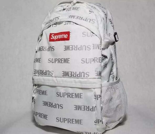 欧米風高品質SUPREMEシュプリーム偽物バックパック3M reflective repeat backpack リュックサック ボックスロゴ ブラック ホワイト 多色可選 