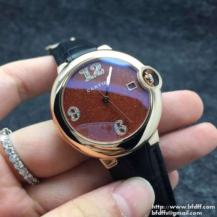 【激安】高級品通販CARTIER カルティエ コピー 女性用腕時計 クオーツムーブメント ウオッチ コーヒー色 パープル ブラック 3色可選