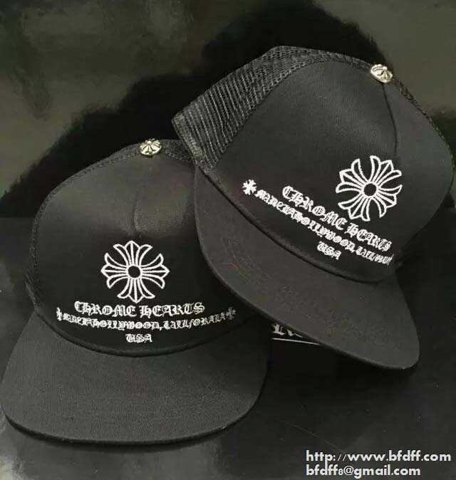 格安通販CHROME heartsクロムハーツスーパーコピーキャップ 帽子 ベースボールキャップ メッシュキャップ ブラック
