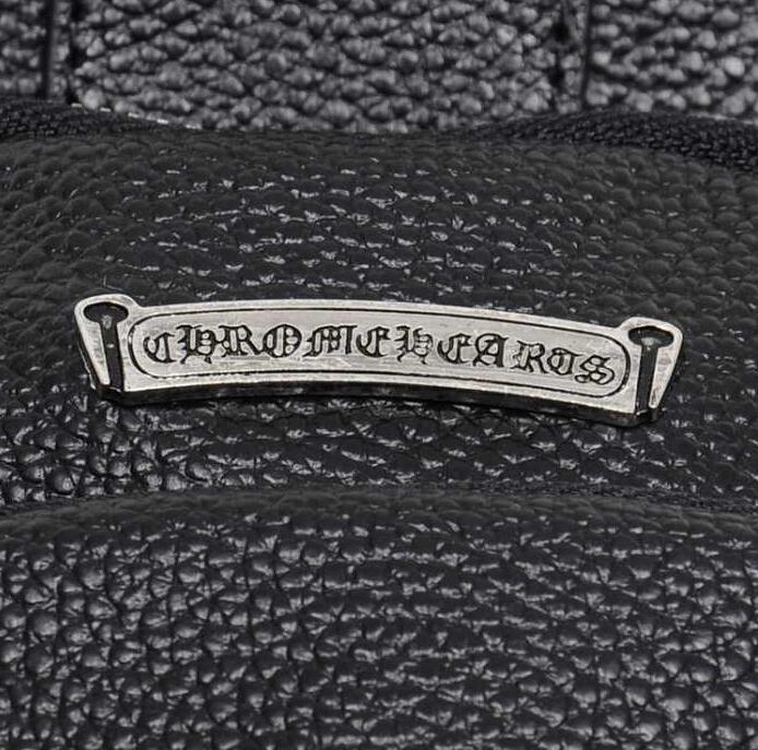 高級本革CHROME hearts クロムハーツ バッグコピー メンズボディバッグ ショルダーバッグ ラムレザー クロス 十字架 ブラック