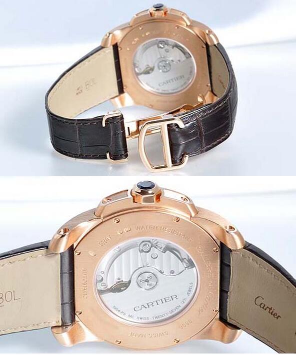 超限定即完売CARTIERカルティエ 腕時計人気メンズ用 腕時計 偽物 ゴルード デイトカレンダーウオッチ レザーベルト時計 