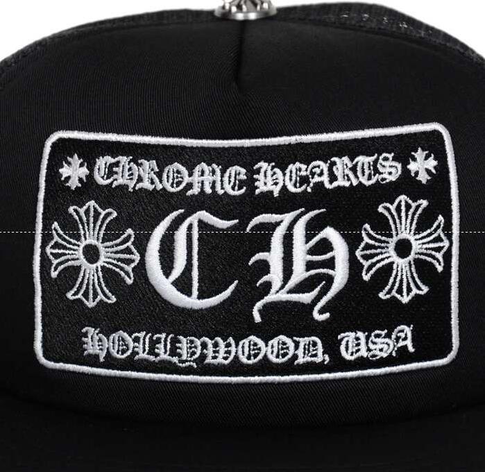 Chrome hearts クロムハーツ偽物【trucker cap/トラッカーキャップ】chプラスパッチ クロムハーツ メッシュメンズ帽子 ベースボールキャップ 