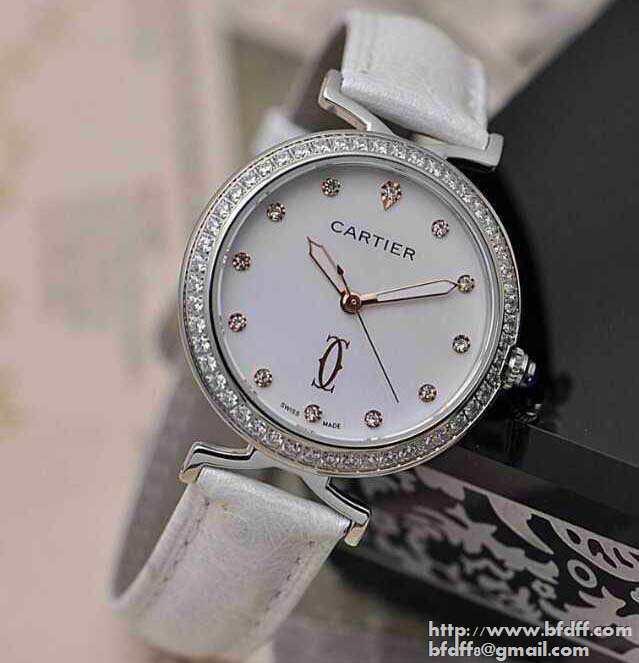 人気目玉商品CARTIER カルティエ時計 コピーレディース サファイヤクリスタル風防 腕時計 赤色 6色可選