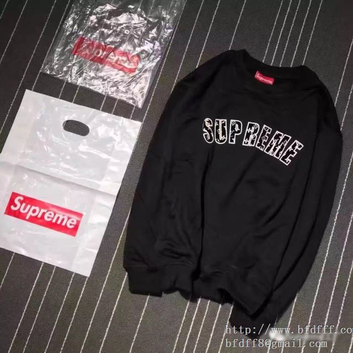 2017新作SUPREME ×ルイヴィトン【lv arc logo crewneck】×louis vuitton パーカー 偽物モノグラムアーチロゴスウェット 赤色 3色可選 