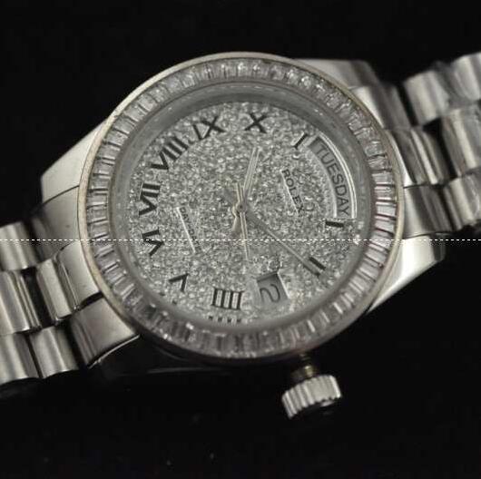 【激安】高級品通販Rolexロレックス腕時計メンズコピー 日付や曜日表示 デイトカレンダーウオッチ シルバー