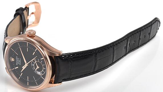 赤字超特価大人気ROLEXロレックス腕時計メンズ デイトカレンダーウオッチ レザーベイル ブラック