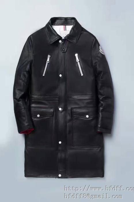 高レベルの保温性MONCLER モンクレールダウンメンズ ダウンジャケット偽物 革ジャケット ダウンコート