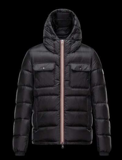 保温性の高い モンクレールメンズダウンジャケットmoncler demar フード付きブラック