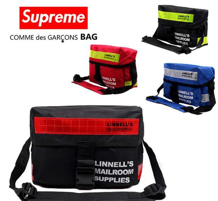 収納力に優れたSupremeシュプリームバッグコピー メンズショルダーバッグ ブラック 赤色 ４色可選