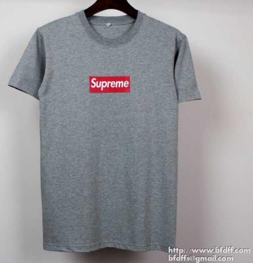 シンプルなシュプリームボックスロゴＴシャツSUPREME プリント半袖ｔシャツインナーグレー