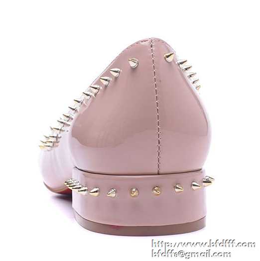 お得大人気CHRISTIAN louboutinクリスチャンルブタン偽物 パンプス スーパーコピー 太ヒール/スティックヒール スパイク ピンク 