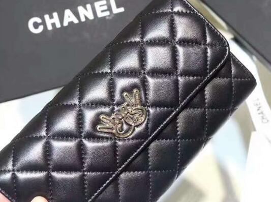 エレガントなシャネル財布スーパーコピー chanel 長財布キルティング柄ゴールド金具フラップウォレット
