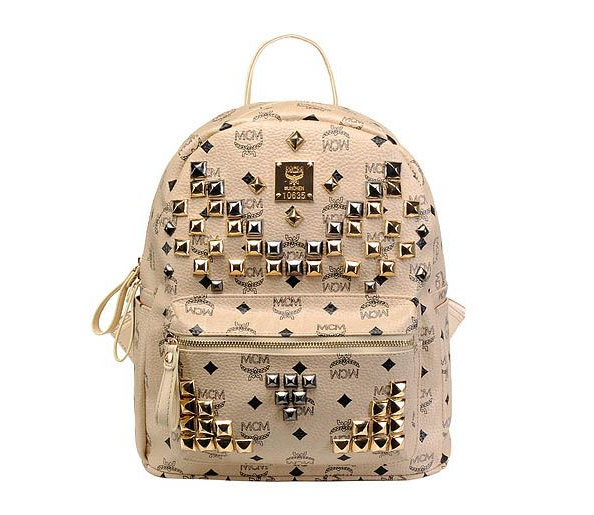  mcm エムシーエム リュック バックパック スタッズ 韓国 レディース ブランド レザー 通勤バッグ