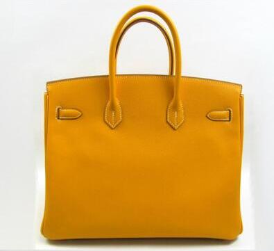 大人気 エルメス バーキン レディースハンドバッグ hermes birkin bag シルバー金具 イエロー