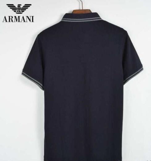 上品 armani アルマーニポロシャツメンズ 半袖 クルーネック薄手 インナートップス3色可選