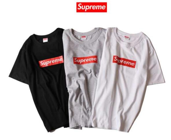 人気アイテム シュプリーム18ss 半袖tシャツ supreme box logo tee プリントクールネック コットン男女兼用 3色可選