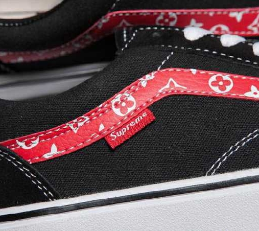 18SS シュプリーム 激安 supreme x louis vuitton x vans カジュアルシューズ クラシックロゴ 男女兼用 2色可選