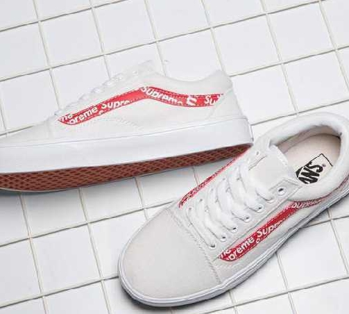 18SS シュプリーム 激安 supreme x louis vuitton x vans カジュアルシューズ クラシックロゴ 男女兼用 2色可選