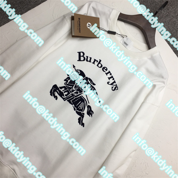 BURBERRY フロッキング戦争馬のプルオーバーセーター 