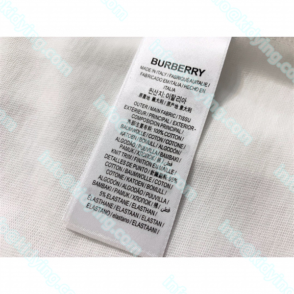 BURBERRY 個性的なテディベア反射Tシャツ