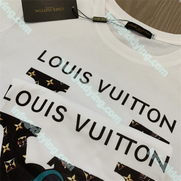 Louis vuitton ルイヴィトン ロゴ 半袖ｔシャツ コピー