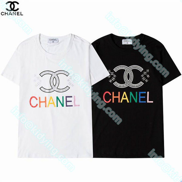 シャネル メンズ 半袖ｔシャツ CHANEL ロゴ 激安 スーパーコピー 偽物