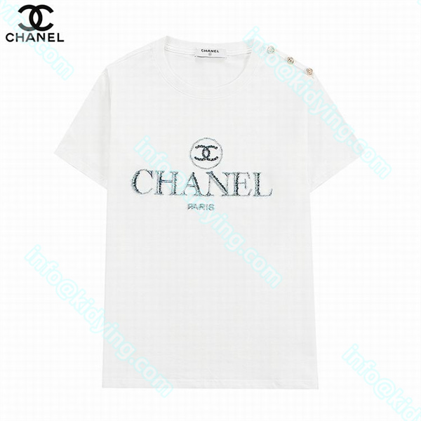 シャネル メンズ 半袖ｔシャツ CHANELロゴ 激安 スーパーコピー 偽物