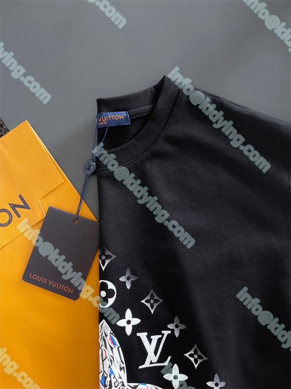 Louis Vuitton メンズ ヴィトン 激安 ｔシャツ LVロゴ スーパーコピー