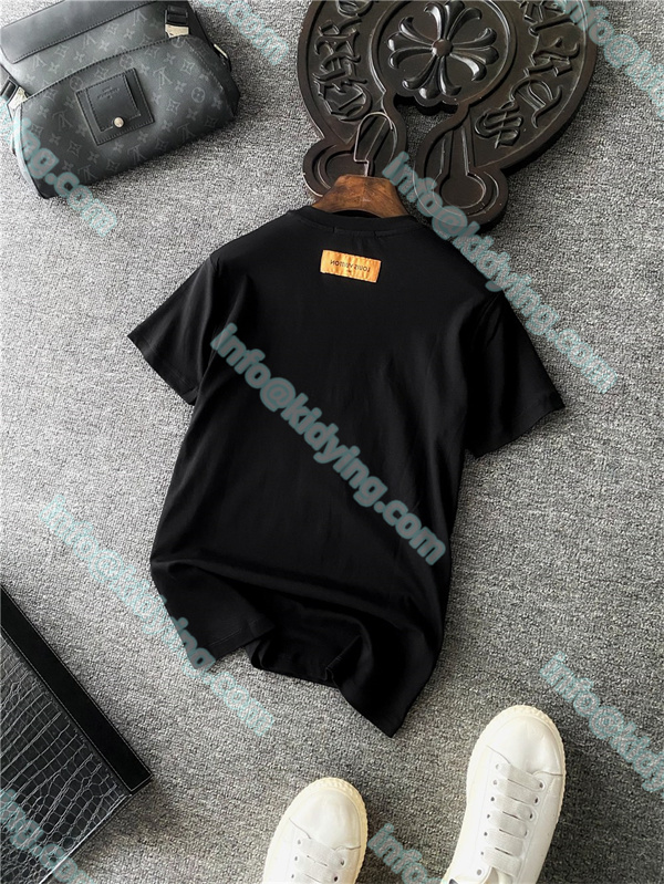 Louis Vuitton メンズ ヴィトン 激安 ｔシャツ LVロゴ スーパーコピー