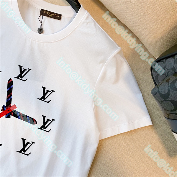ルイ ヴィトン メンズ ｔシャツ LVロゴ 激安  ヴィトン コピー 偽物