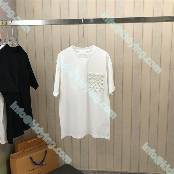 Louis Vuitton メンズ ヴィトン 激安 ｔシャツ LVロゴ スーパーコピー