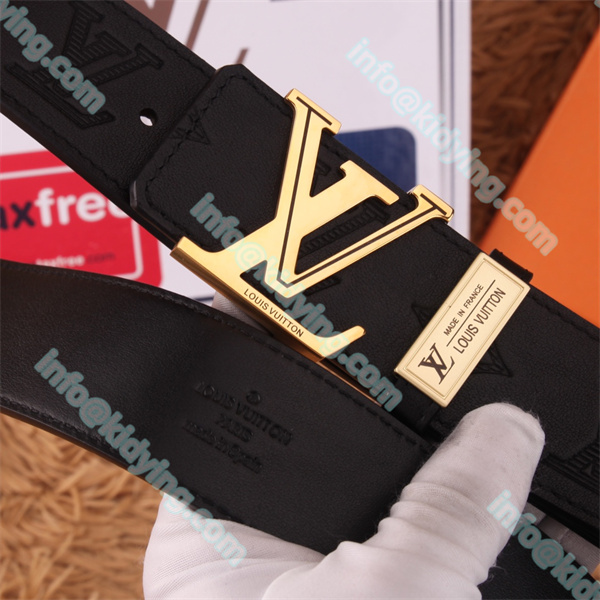 Louis Vuitton メンズ ヴィトン 激安 ベルト レザー LVロゴ スーパーコピー