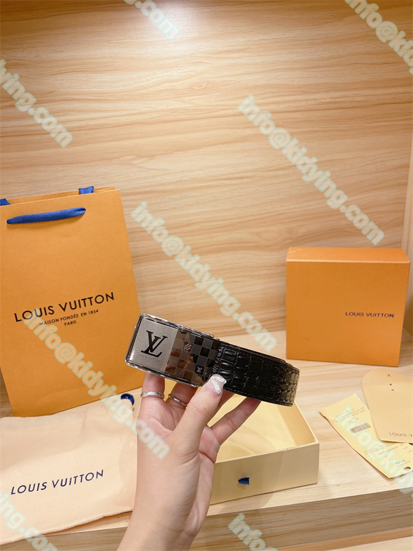 Louis Vuitton メンズ ヴィトン 激安 ベルト レザー LVロゴ スーパーコピー