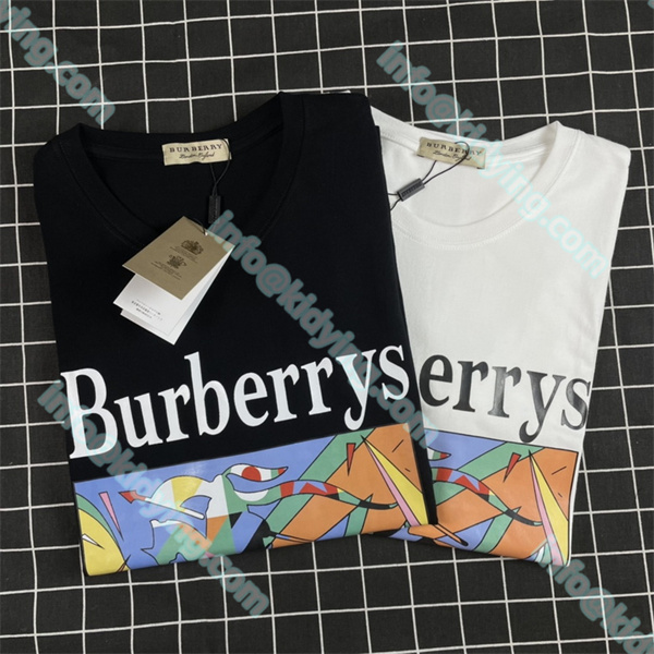 Burberry  tシャツ 激安 ブランドロゴ バーバリーメンズ半袖 偽物通販