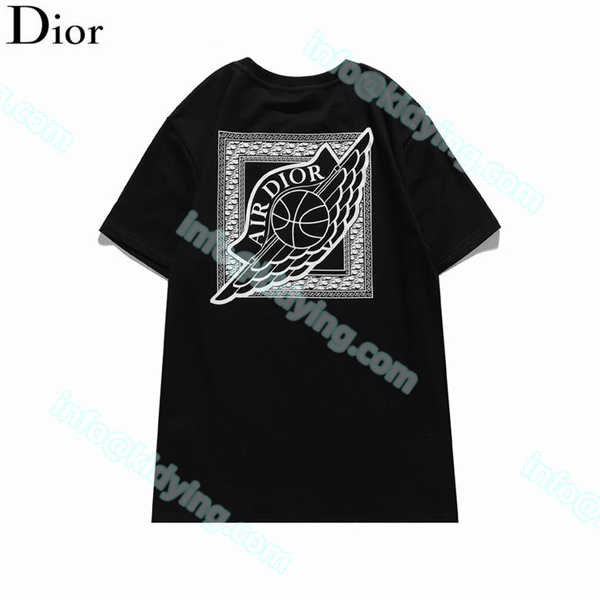 ディオール ｔシャツ ブランドロゴ DIOR メンズ半袖 品質保証 スーパーコピー