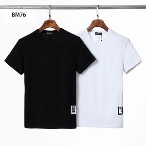 ファッション新品黒色白色BALMAIN半袖Ｔシャツスーパーコピーバルマン