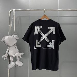 オフホワイト半袖Ｔシャツコピー黒色Off-Whiteエレガントおしゃれコーデ