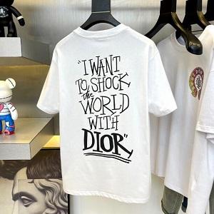 DIORクラシック版型ハイエンド純綿生地ディオール半袖Ｔシャ...