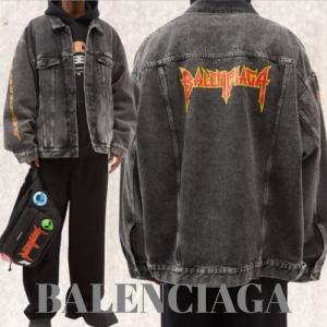 人気過ぎる22SS Balenciagaメタル ラージフィット デニムジャケット偽物 ストリート感が溢れる ジージャン