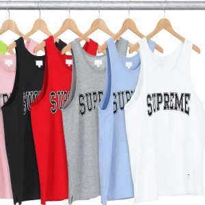 魅惑 Supreme 15ss Collegiate Tank Top タンクトップ 男女兼用 2色可選