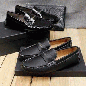 パンプス 黒のドルチェ＆ガッバー、Dolce&Gabbanaの2種類選択可の気軽に脱げるメンズパンプス靴.