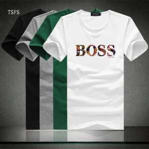 雑誌掲載アイテム 2015春夏物 HUGO BOSS ヒューゴボス 半袖Tシャツ 4色可選